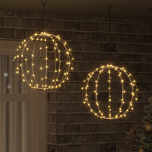 (Warm white, 40 cm) vidaXL Christmas Finial Light 96 LEDs Warm White Diameter 30 x 32 cm