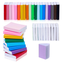 AHANDMAKER 80Pcs Miniature Books Dollhouse Accessories 0.87x0.67x0.16in Miniature Stuff 20 Colorful Miniature Books for Dollhouse Crafts Bookshelf