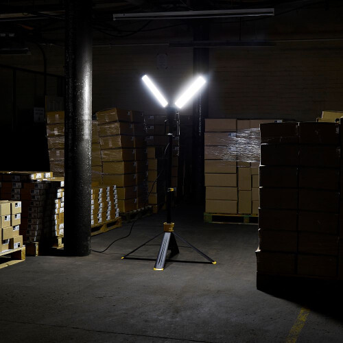 Stanley Twin 40W LED Tower Worklight Yellow, Black 1