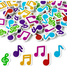 120Pcs Music Mini Eraser Bulk - Musical Note Pencil Rubber Eraser