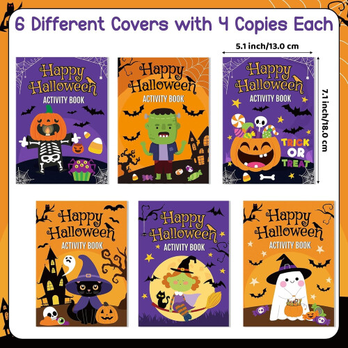 Mini Halloween Activity Books for Party Favours Activity Set 1