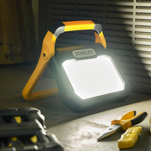 (50W, Rechargeable) Stanley LED Work Light, Yellow 1