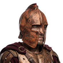 FakeFace Latex Warrior Helmet Mask Vintage Rusty Roman Spartan Greek Gladiator & Viking Headpiece for Halloween Costume, Cosplay