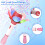 Electric Flower Bubble Wand, Automatic Light Up Bubble Machine for Kids 10000+ Bubbles with Battery/120ml Solution 6
