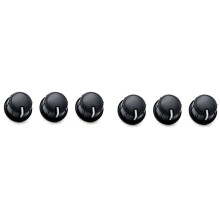 6Pcs Air Condition Control Knob for Hilux Vigo Champ, Fortuner, Innova 2012 - 2015