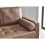 Henley 2 Seater Sofa Brown Faux Leather 4