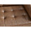 Henley 2 Seater Sofa Brown Faux Leather 5