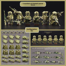 6 models Special Forces Fit Lego Mini Figures Blocks Set Cheetah