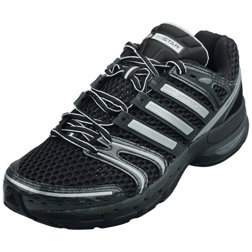 Adidas (10) adidas Adistar Control 5 Unisex Trainers in Black Silver