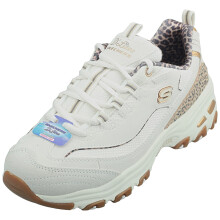 (7) Skechers D'lites Wild Charm Womens Trainers in White