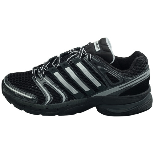 Adidas (9) adidas Adistar Control 5 Unisex Trainers in Black Silver 2