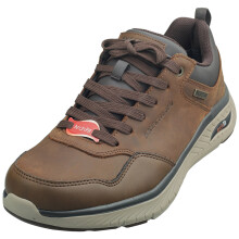 (12) Skechers Arch Fit Crosser Waterproof Mens Trainers in Dark Brown