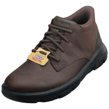 (8) Skechers Slip-ins Arch Fit Garza Mens Boots in Red Brown