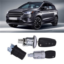 Durable Complete Lock Set compatible with Ford Transit Custom MK8 Flip Remote Key Key Blade