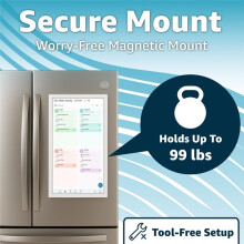 Magnetic Fridge Mount for Skylight 15 Inch Calendar Rubber Coated to Prevent Scratches Easy to Assemble