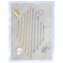 Necklace Extender and Magnetic Necklace Clasp,Gold and Silver Chain Extenders for Necklaces Bracelet Jewelry