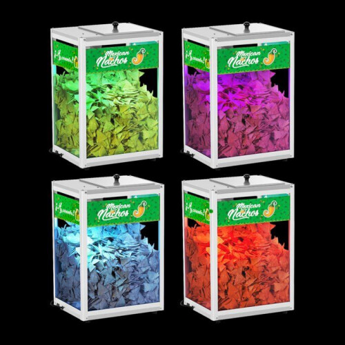 Machine à nachos - HELLOSHOP26 - 109 Watts - Éclairage LED RGB - Acier inoxydable 2