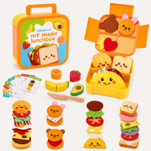 hahaland Montessori Travel Pretend Play Food Set