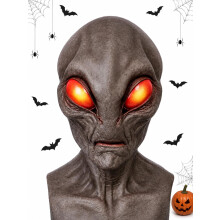 Alien Funny Mask, Scary Realistic Latex Full Head Masks for Adults Costume Parties Carnival Halloween Cosplay Prop