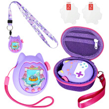 Carrying Case and Silicone Cover Compatible with Tamagotchi Paradise Electronic Pet