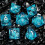 ORUZA Liquid Core DND Dice Set Polyhedral Resin Sharp Edge D&D Dice 7 PCS 1