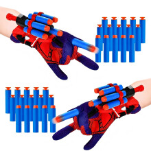 Spider Web Shooters for Kids, 2 Wrist Launchers with 30 Foam Darts