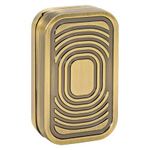 Magnetic Fidget Slider, 3-Layer Metal Fidget Toys for Adults, Golden A
