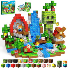 Magnetic Blocks for Kids Age 3+, 100PCS, Gift for Boys(Green Forest)