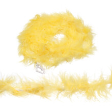 sourcing map 4Pcs 2.2 Yards Feather Boa for Costume,DIY Craft Golden