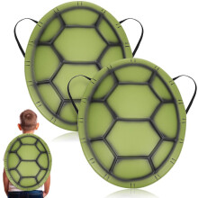 TOYANDONA 2pcs Turtle Shell Costume - Halloween Turtle Shell Backpack Soft Eva for Kids, Novelty Cosplay Costume for Halloween Dress Up, Party