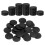 sourcing map 200Pcs 35 mm Plastic Poker Chips, Black 1