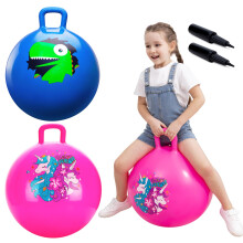 U&C Planet 18in Space Hopper for Kids Age 3 to 8, Outdoor/Indoor Bouncy Toy