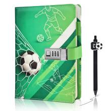 Football Lockable Journal for kids Diary with Lock Gifts for boys & girls
