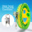 HONBO Kite String Spool for Adults and Kids,Kites String Reel with Bearing Structure, Foldable Handle, 300m/1000ft Line 4