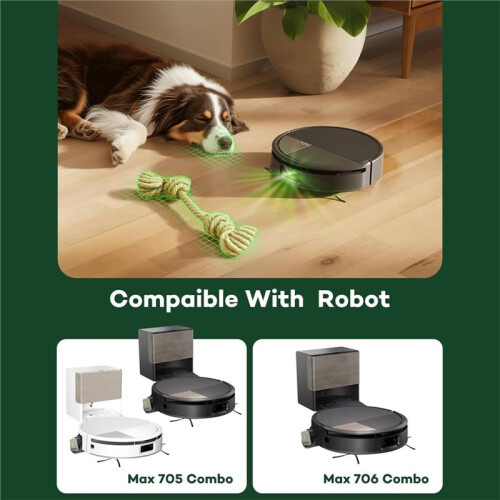 Roller Mop for  for  Max 705 Combo/Max 706 Combo Robot Vacuum Cleaner, Washable Microfibre Mop Roller 1