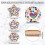 WEBEEDY DIY Mosaic Coaster Kit for Beginner, 3 Sets Rainbow Theme 3