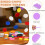 sourcing map 100Pcs Plastic Poker Chips, 37mm, Light Purple 3