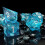 ORUZA Liquid Core DND Dice Set Polyhedral Resin Sharp Edge D&D Dice 7 PCS 3