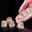ORUZA Liquid Core DND Dice Set Polyhedral Resin Sharp Edge D&D Dice 7 PCS 5