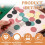 sourcing map 200Pcs 35 mm Plastic Poker Chips, Black 3