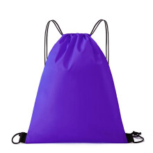 (PURPLE) Waterproof Nylon Drawstring Shoe Bag Sports Gym Travel Storage Pouch