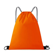 (Orange) Waterproof Nylon Drawstring Shoe Bag Sports Gym Travel Storage Pouch