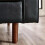 Henley Black Faux Leather 3 Seater Sofa 4