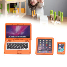 Puppenhaus Mini Computer Set Laptop Tablet Handy