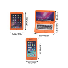 Puppenhaus Mini Computer Set Laptop Tablet Handy
