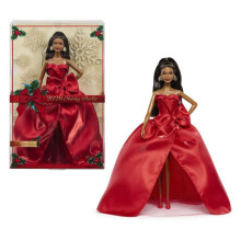 Puppe - BARBIE - Frohe Feiertage Brune JJX66 - Sonderausgabe - Festliche Kleidung - Kollektion