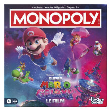Monopoly Super Mario Galaxy The Movie, board game I fun family game for children, teens, and adults, 2 to 6 players, from 8 years old
