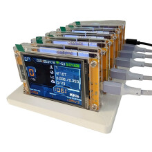 6X 1060KH/S NMMiner NerdMiner+6 Slots Base Upgraded Harshrate Bitcoin Crypto Solo Miner 2.8 Inch Display Home BTC