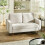 Henrietta Beige Upholstered 2 Seater Sofa 1