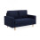 Henrietta Deep Blue Linen 2 Seater Sofa 2